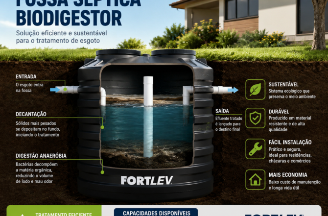 Preço Fossa Séptica: Quanto Custa a Fossa Séptica Biodigestor 1.500L/Dia Fortlev e Vale a Pena?